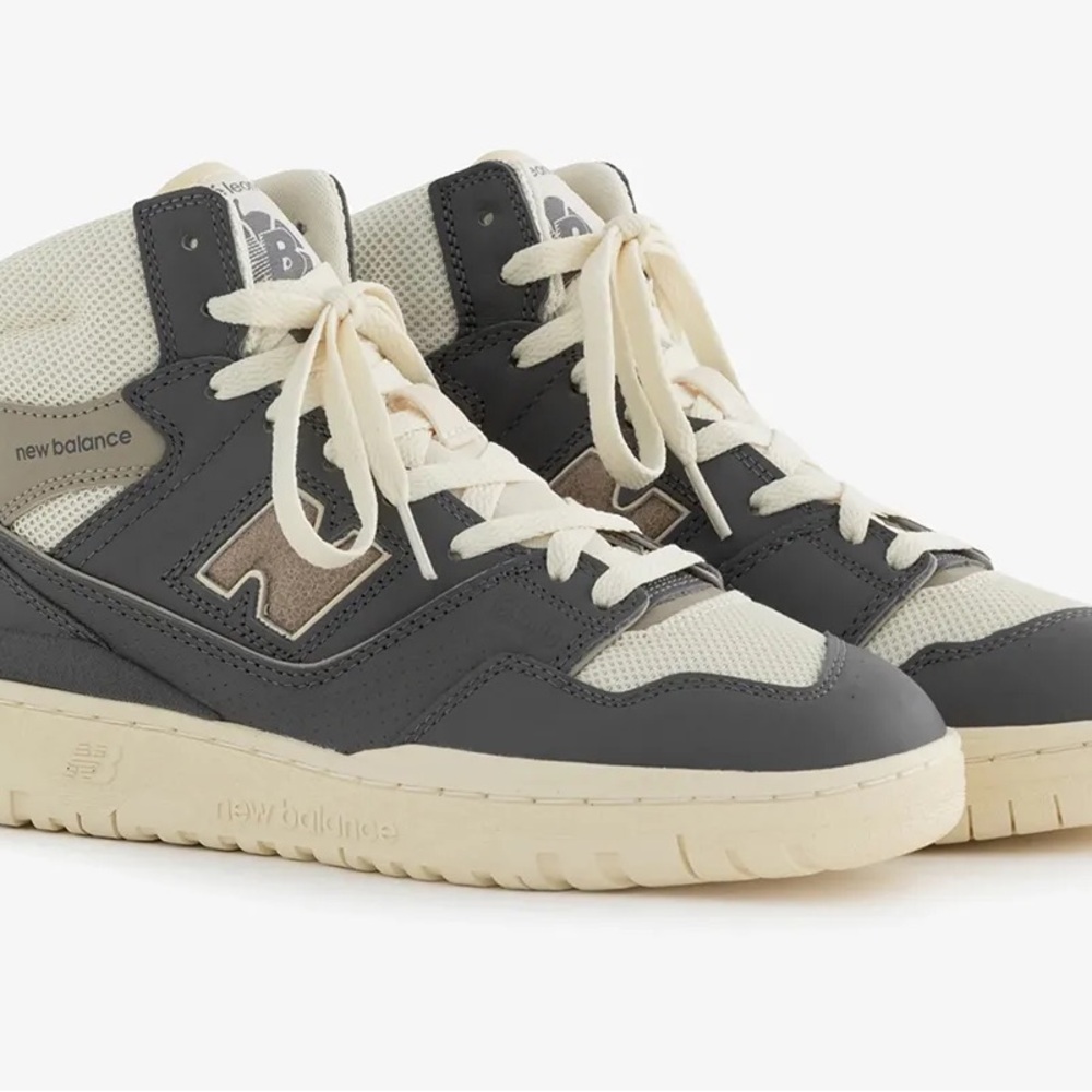 ALD New Balance 650R Gray and Cream High-Top Sneakers